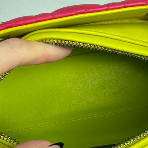 Dior Tri-color Leather Medium Lady Dior Shoulder Bag Tote - Picture 8 of 8